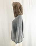 Persico Wool Sweater With Rabbit Hood Size S