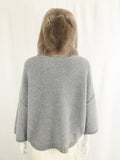 Persico Wool Sweater With Rabbit Hood Size S