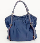 Nylon Shoulder Bag With Leather Trim