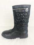 Chanel Quilted Snow Boots Size 41 It (11 Us)