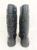 Chanel Quilted Snow Boots Size 41 It (11 Us)