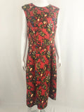 NEW Oscar De La Renta Floral Belted Dress Size 20