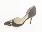Manolo Blahnik Linen D'Orsay Size 7