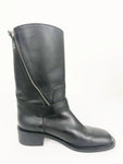 Chanel Moto Buckle Boots Size 7