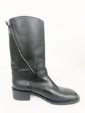 Chanel Moto Buckle Boots Size 7