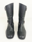 Chanel Moto Buckle Boots Size 7