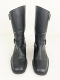 Chanel Moto Buckle Boots Size 7