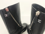 Chanel Moto Buckle Boots Size 7