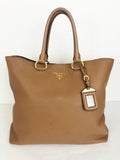 Vitello Daino Leather Tote Bag