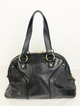 YSL Black Leather Muse Shoulder Bag