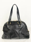 YSL Black Leather Muse Shoulder Bag