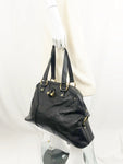 YSL Black Leather Muse Shoulder Bag