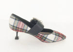 NEW Miu Miu Plaid Pumps Size 37 It (7 Us)