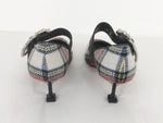 NEW Miu Miu Plaid Pumps Size 37 It (7 Us)