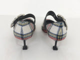 NEW Miu Miu Plaid Pumps Size 37 It (7 Us)