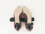 NEW Miu Miu Plaid Pumps Size 37 It (7 Us)