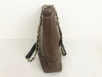 Vintage Chanel Brown Leather Tote