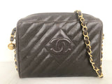 Vintage Chanel Caviar Leather Shoulder Bag