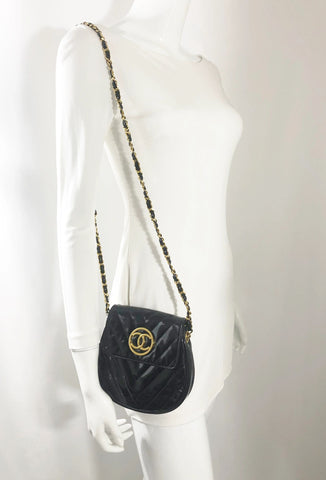 Chanel Bag In Black Patent Leather, 2000-02 Auction