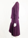 St. John Suit With Pleated Skirt Size 8