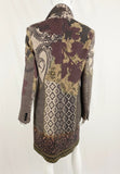 Etro Wool Coat W/ Velvet Collar Size Medium