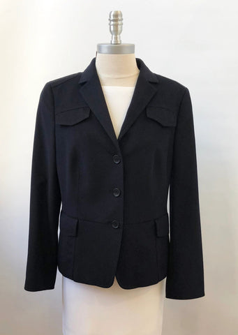 Akris Punto Wool & Angora Jacket Size 12