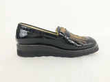 NEW Angela Scott Metallic Accent Loafer Size 39 It (9 Us)