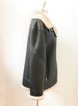 NEW Maximilian Shearling Jacket Size M