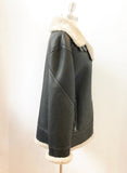 NEW Maximilian Shearling Jacket Size M