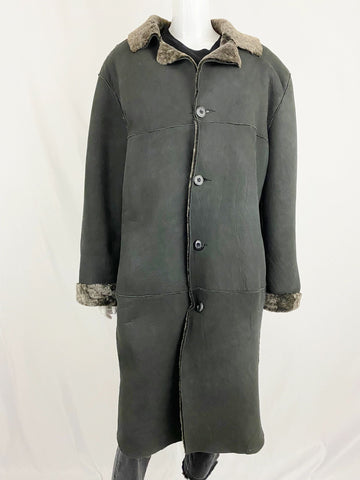 Schott Shearling Coat Size M