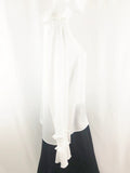 NEW Lafayette 148 Ruffle Edge Blouse Size Large W/Tags