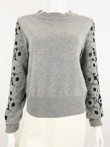 Blumarine Eyelet Sleeve Sweater Size S