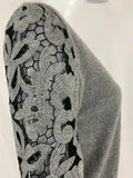 Blumarine Eyelet Sleeve Sweater Size S