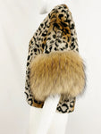 Linda Richards Rabbit With Fur Trim Jacket Size Small