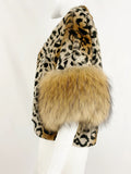 Linda Richards Rabbit With Fur Trim Jacket Size Small