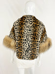 Linda Richards Rabbit With Fur Trim Jacket Size Small