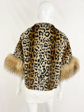 Linda Richards Rabbit With Fur Trim Jacket Size Small
