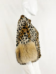 Linda Richards Rabbit With Fur Trim Jacket Size Small