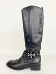 Tory Burch Black Riding Boots Size 6