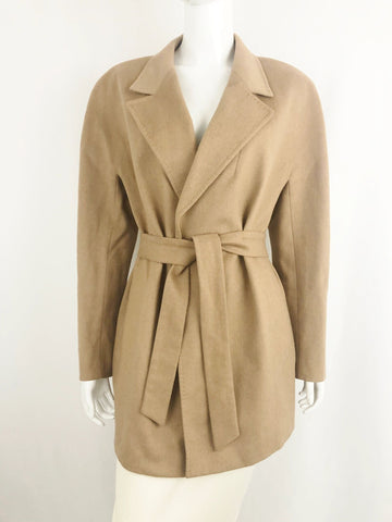 Escada Cashmere Belted Jacket Size Large
