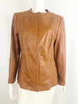 Lafayette 148 Leather Jacket Size 16