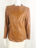 Lafayette 148 Leather Jacket Size 16