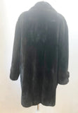 Dark Brown Mink Coat Size L