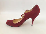 Christian Louboutin Suede Mary Jane Pump Size 39.5 It (9.5 Us)