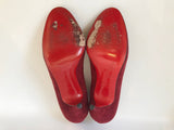 Christian Louboutin Suede Mary Jane Pump Size 39.5 It (9.5 Us)