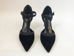 Rene Caovilla Suede T-Strap Pump Size 35 It (5 Us)