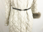 S Max Mara Quilted Reversible Coat With 2 Belts/Cuffs Size 10