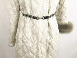 S Max Mara Quilted Reversible Coat With 2 Belts/Cuffs Size 10