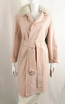 NEW Yves Salomon Lamb Collar Belted Coat Size 4
