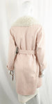 NEW Yves Salomon Lamb Collar Belted Coat Size 4